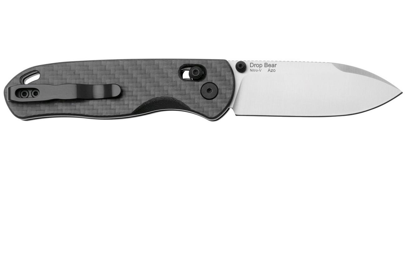 Kizer Vanguard Drop Bear V3619A3 Satin Nitro V, G10 Black Carbon Fiber, zakmes, Azo design