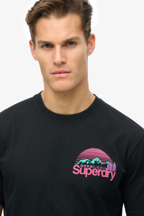 Superdry zwarte heren t-shirt