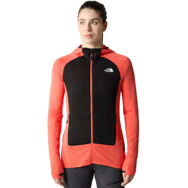 Veste polaire randonnée THE NORTH FACE W BOLT POLARTEC HOODIE RADIANT ORANGE/TNF BLACK