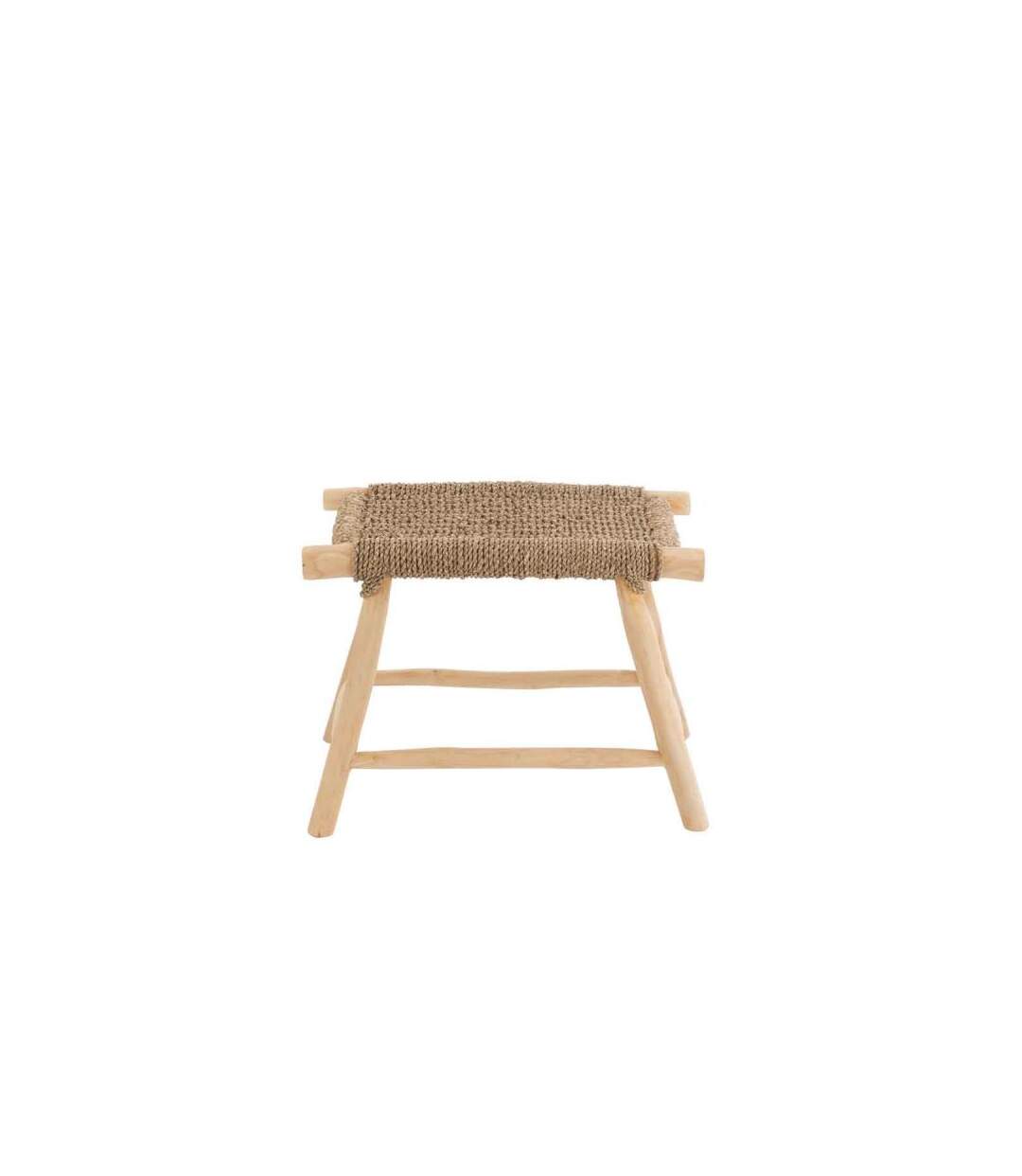 Paris Prix - Tabouret Design En Teck timo 60cm Naturel