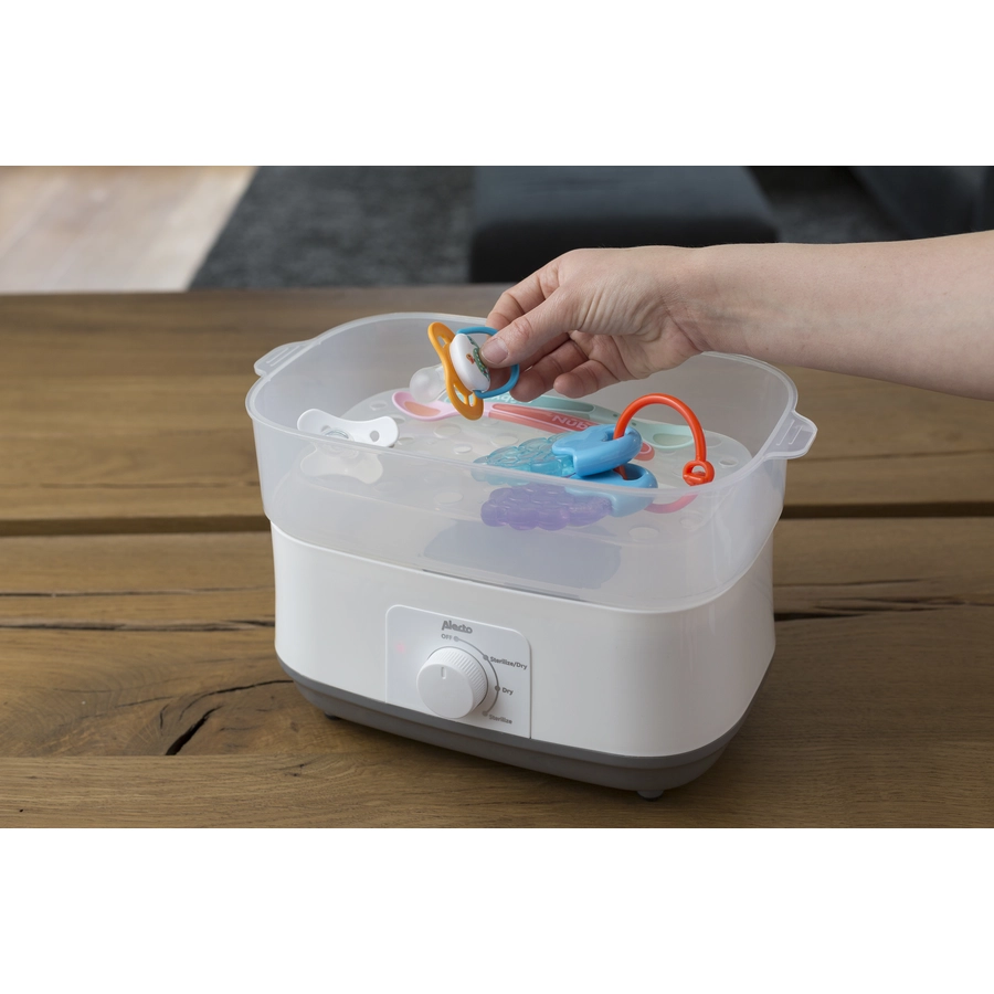 Alecto® Dampfsterilisator mit Trockenfunktion, weiß