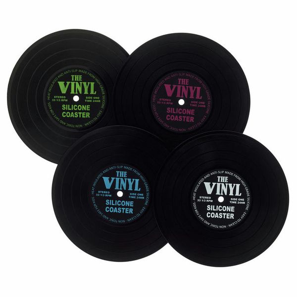 MusikBoutique Record Coasters Set 4 pcs