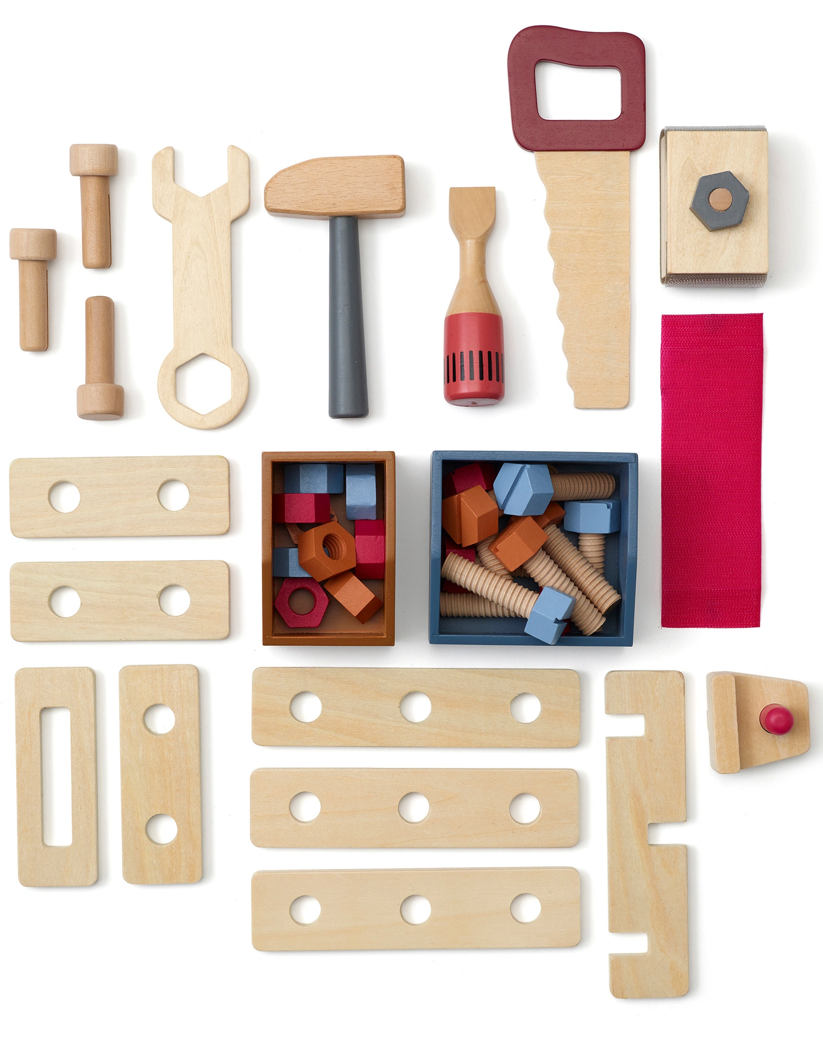 Holz-Werkbank CRAFTSKIDS 39-teilig in bunt