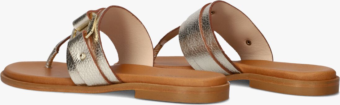 gouden stefano lauran teenslippers met teenslipper