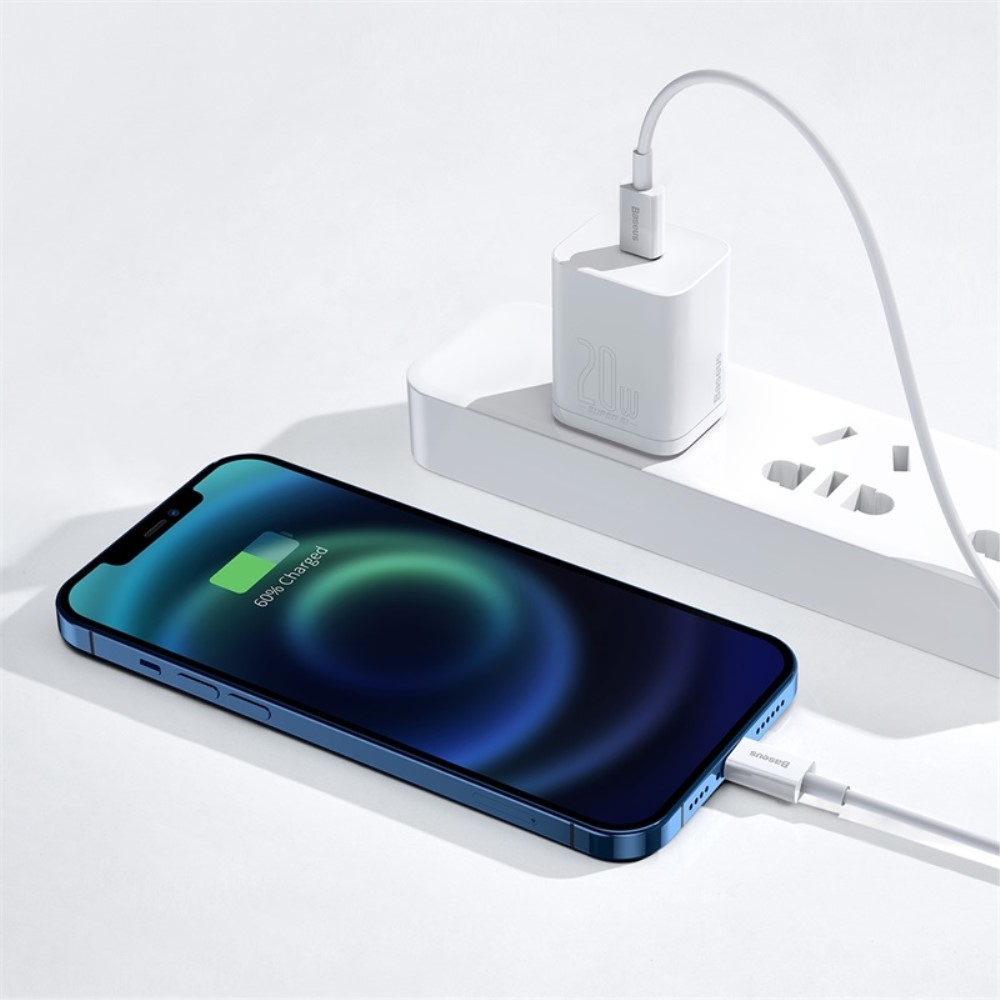 (1.5m) 20W USB C auf Lightning Ladekabel Datenkabel PD - Weiss