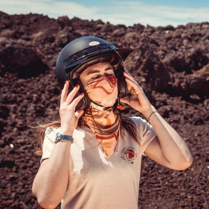 Bandana Wildust MOTO MAKE LIFE EPIC - Jaune / Rouge