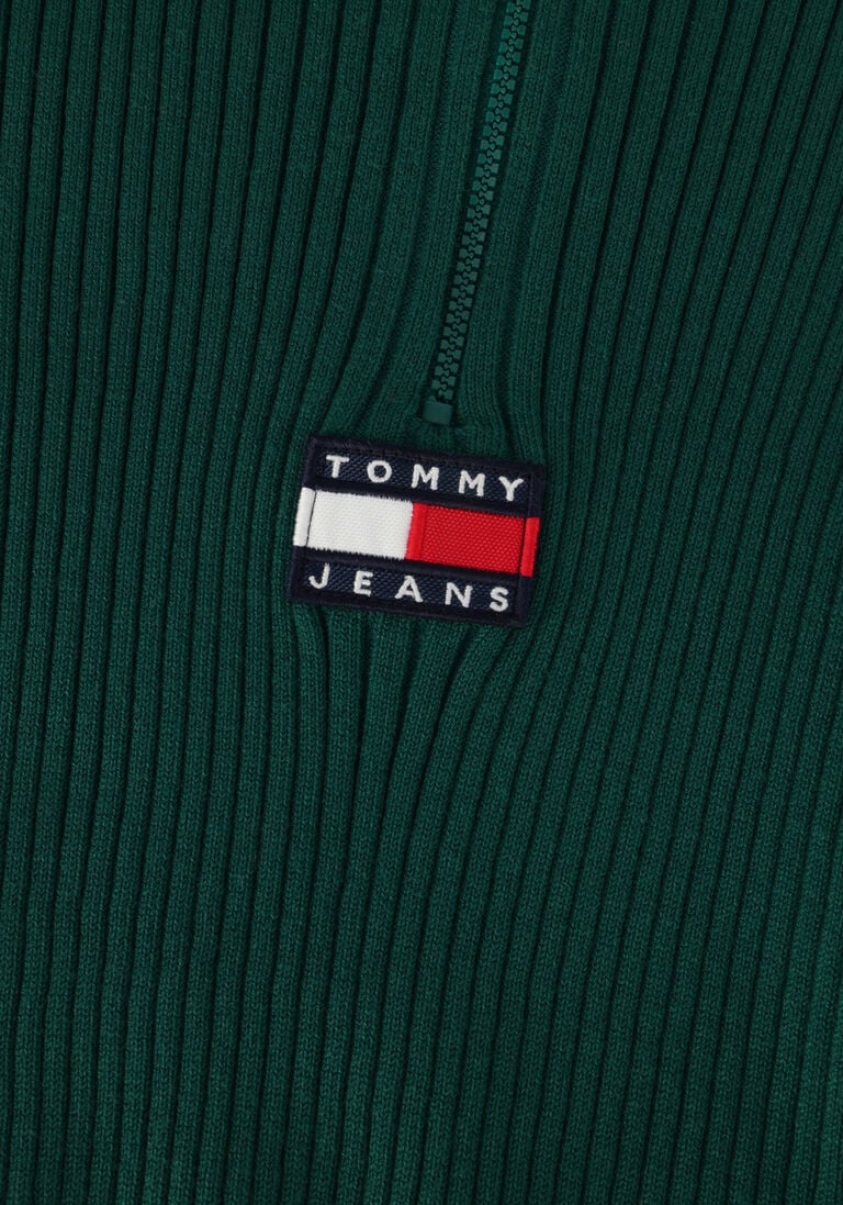 TOMMY JEANS groene tommy jeans trui sweaters half zipp
