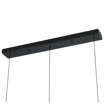 Hanglamp Yves 5-lichts zwart Ø44cm
