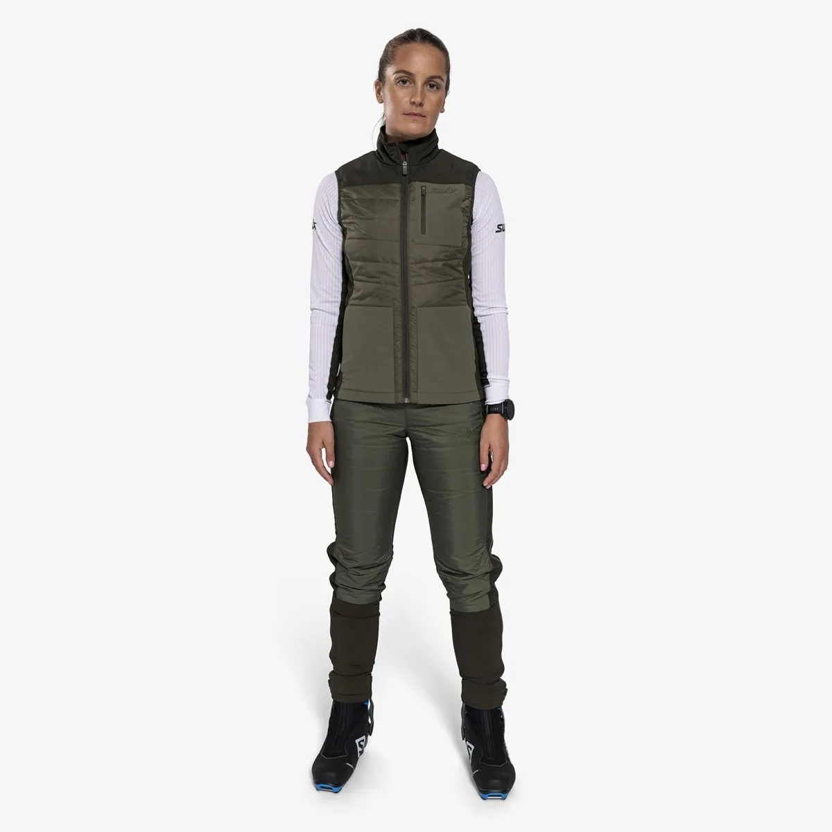 Swix Women's Horizon Primaloft Vest Olive/Dark Olive