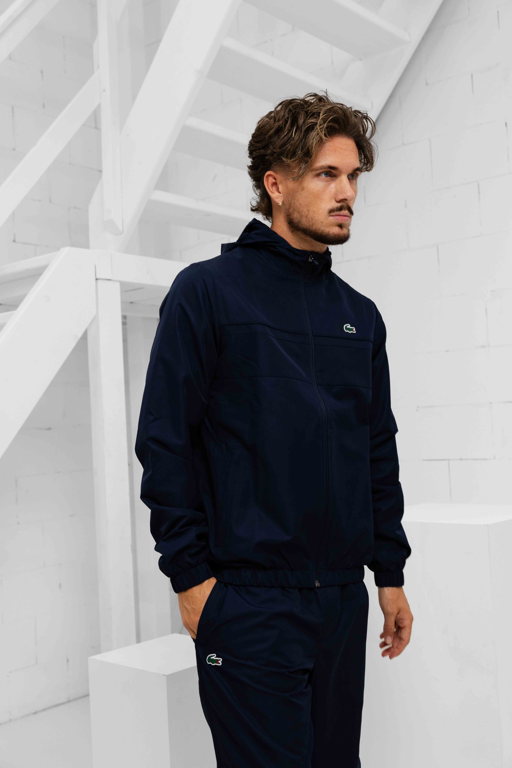 Lacoste Diamond Trainingspak Heren Donkerblauw