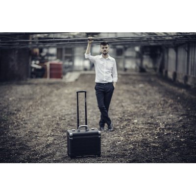 Valise pour pilotes 'DISCOVERY', aluminium, argent