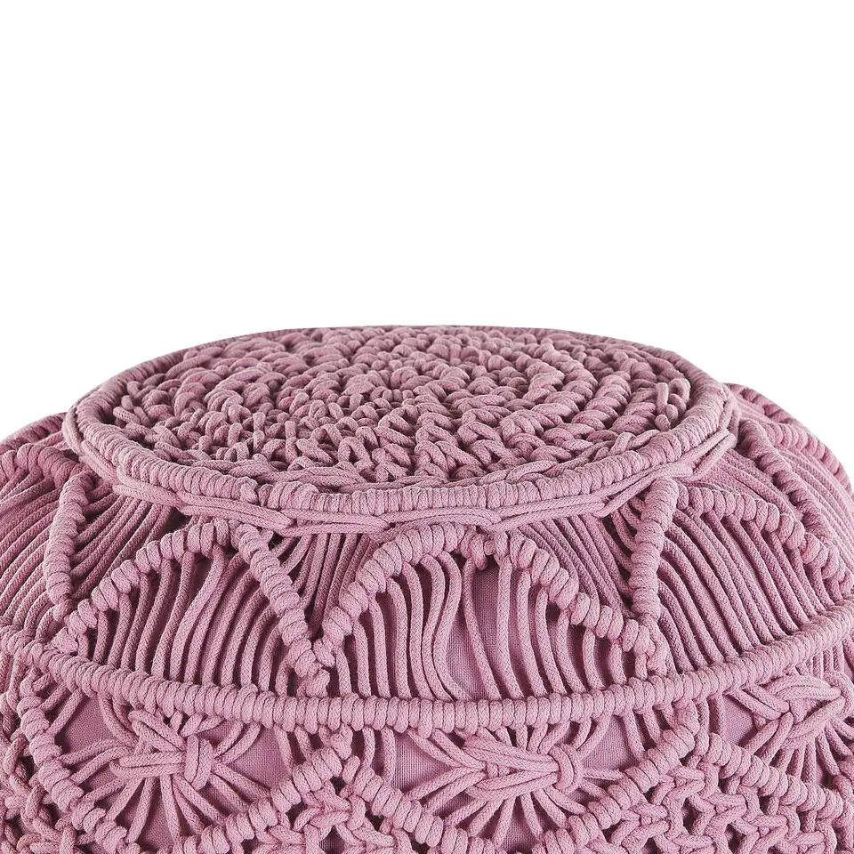 KAYSERI - Poef - Roze - 40 cm - Katoen