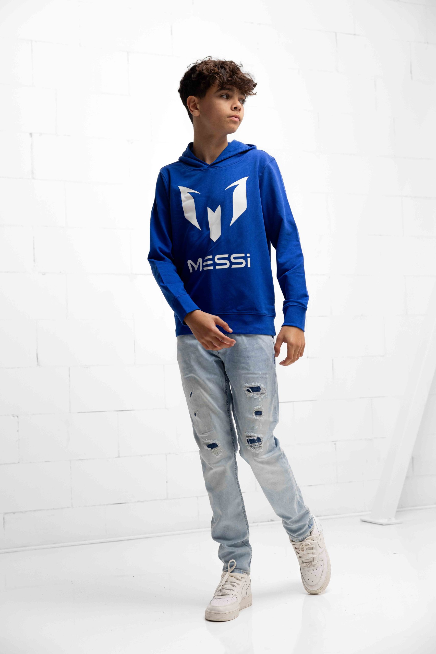 Vingino x Messi Logo Hoodie Kids Donkerblauw