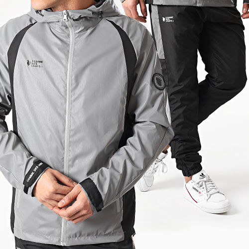 Ensemble De Survetement Queens Gris Noir Réfléchissant