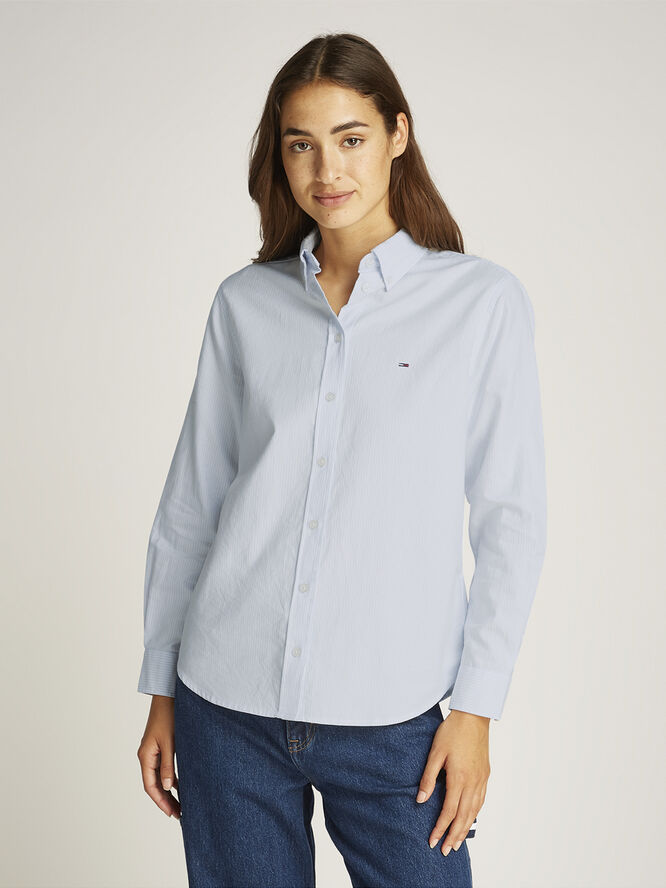 Tommy Hilfiger TJW REG OXFORD SHIRT Sweet blue/white stripe