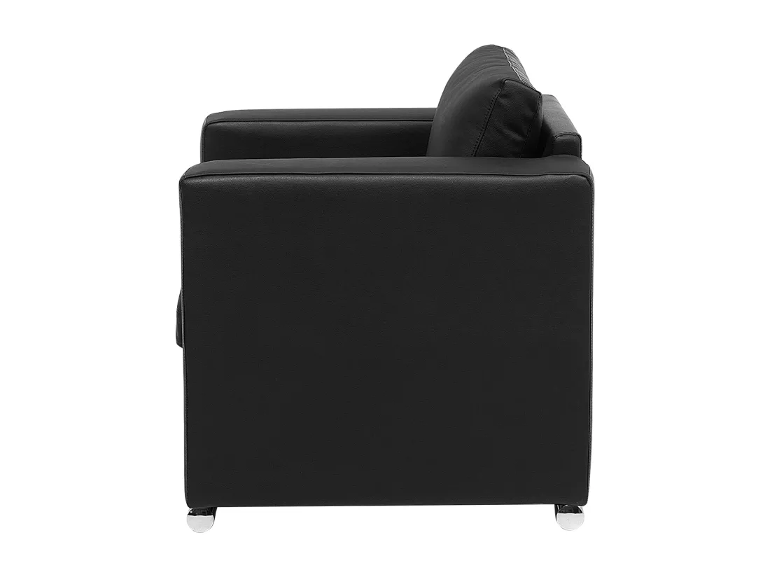 Fauteuil HELSINKI Cuir Noir