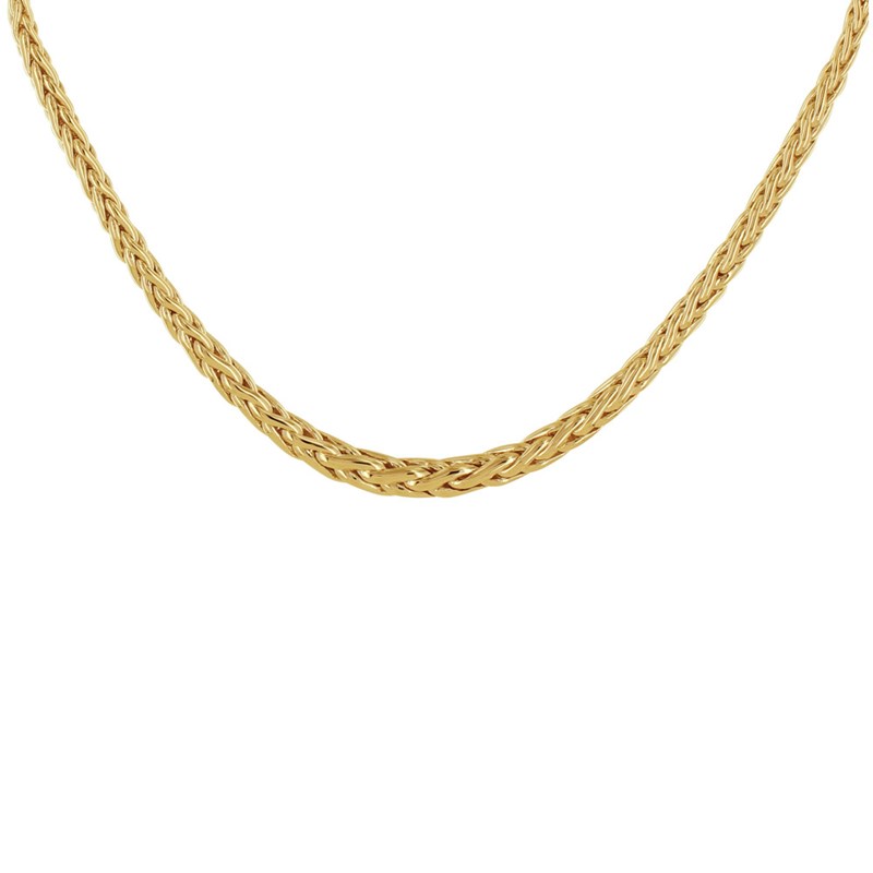 Collier Plaqué Or Maille Palmier