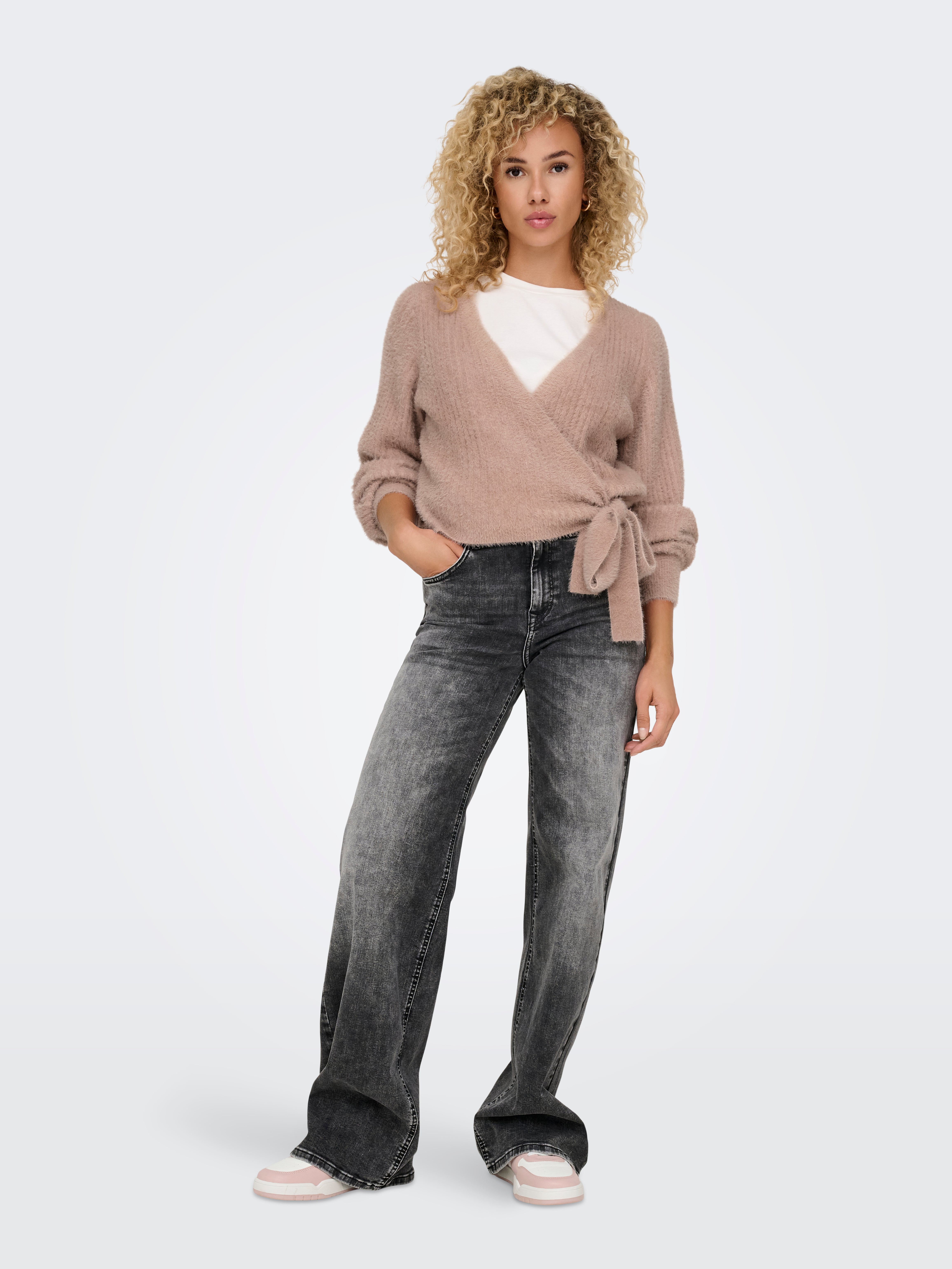 ONLAMANDA Strickpullover Warm Taupe