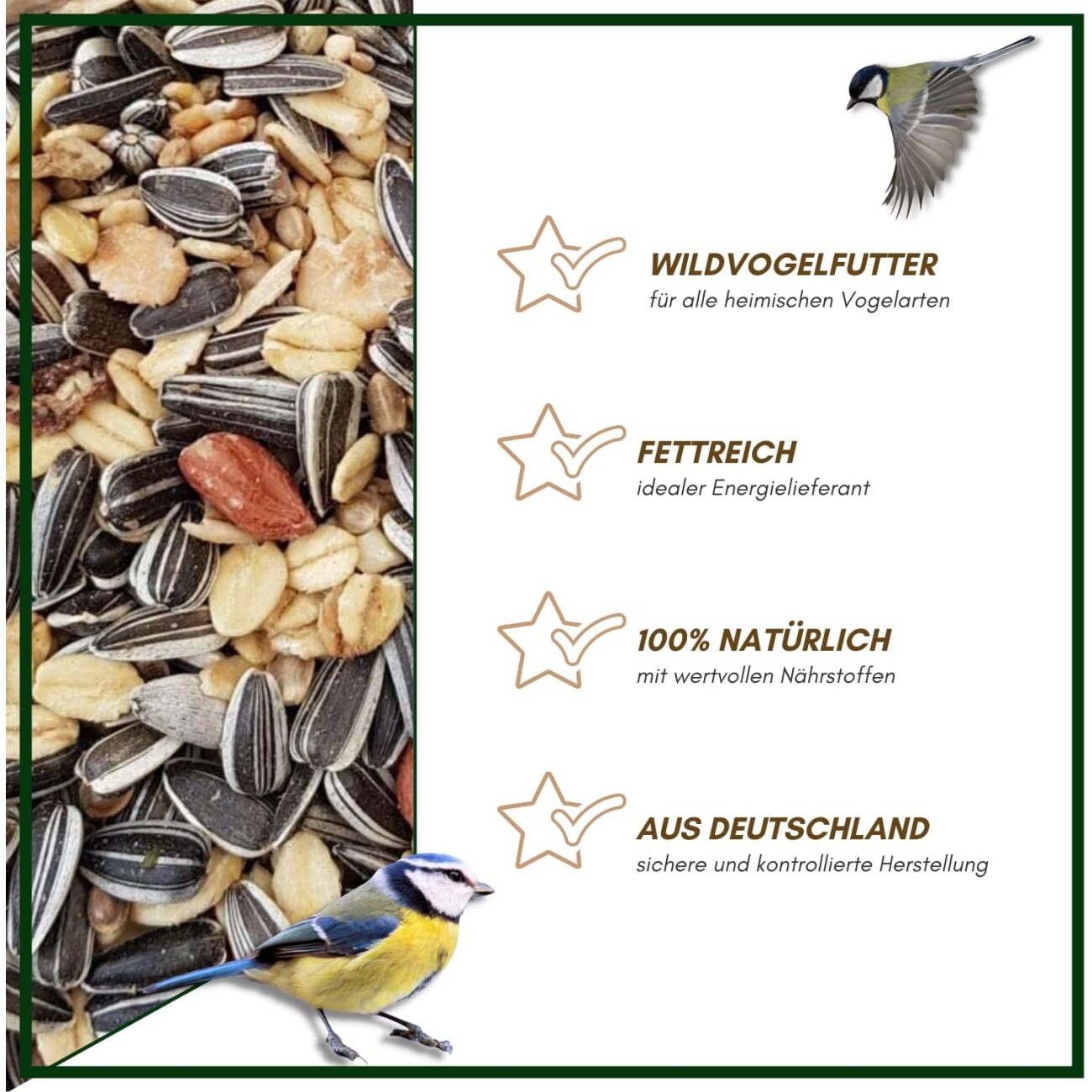 Supravit Winterfutter | Streufutter für Wildvögel 2,5 kg