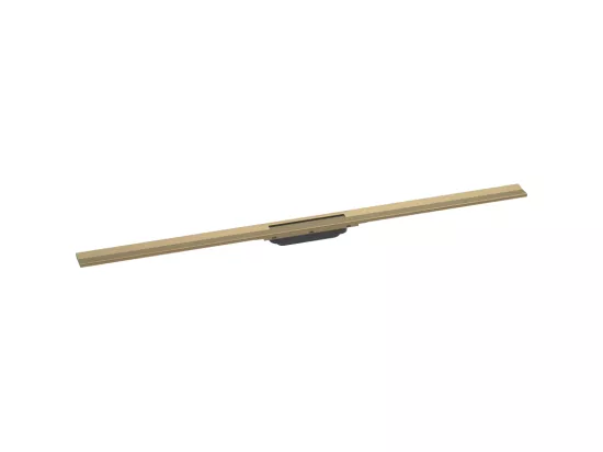 Caniveau de douche découpable 120 cm HANSGROHE RainDrain Flex montage libre bronze brossé
