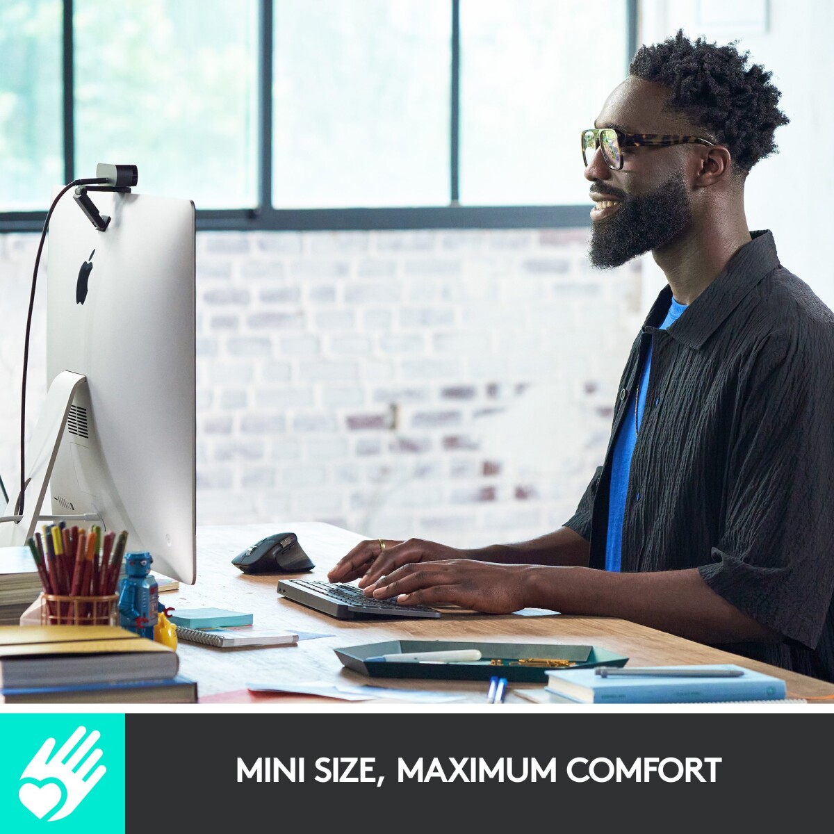 Logitech - Mx Keys Mini Minimalistisk Tastatur - Hvid - Nordisk Layout