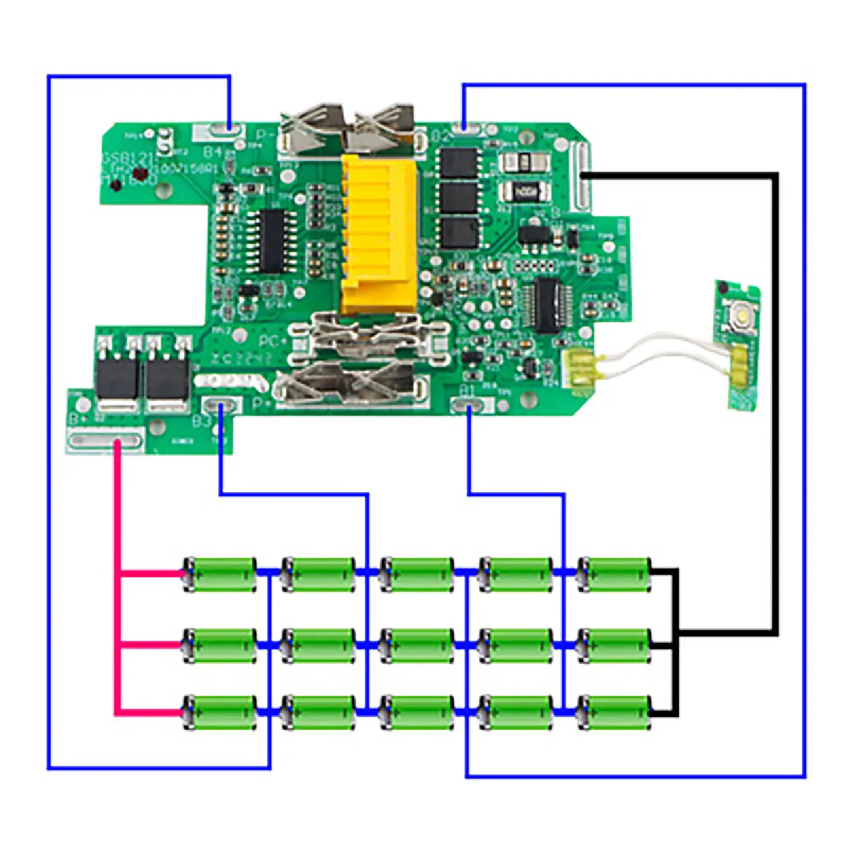 Ensemble de boîtiers circuits imprimés MAKITA 18V 9Ah