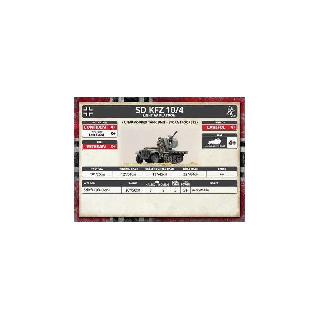 Flames of War - Sd Kfz 10/4 Light AA Platoon