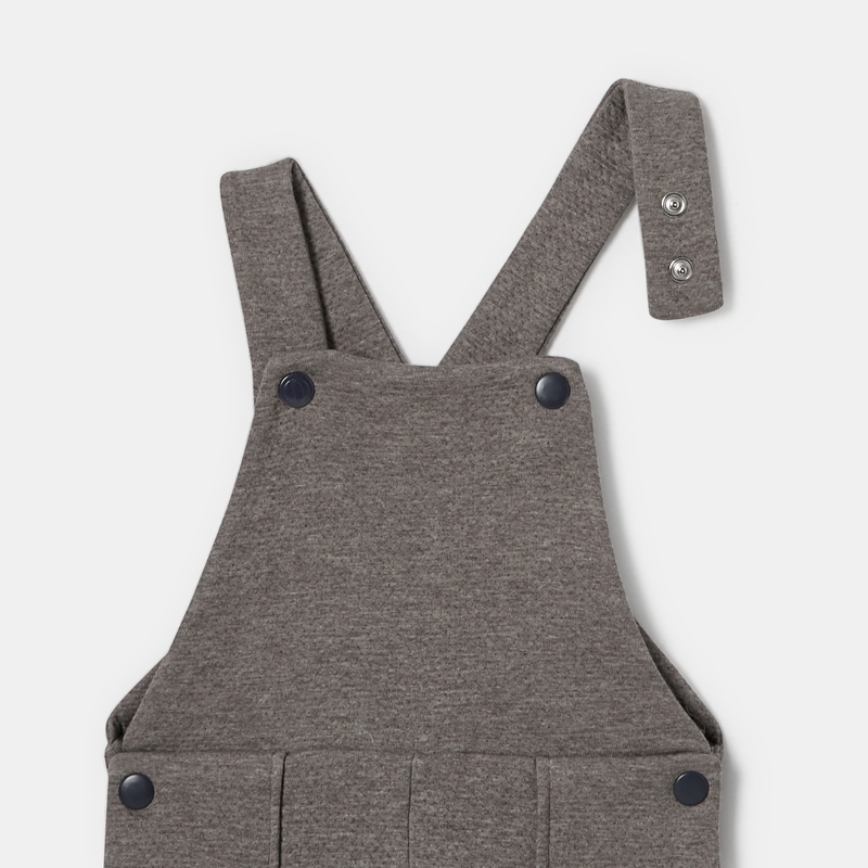 Salopette en molleton doublé marron bébé garçon Absorba