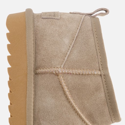 Colors of California Gevoerde boots taupe Suede