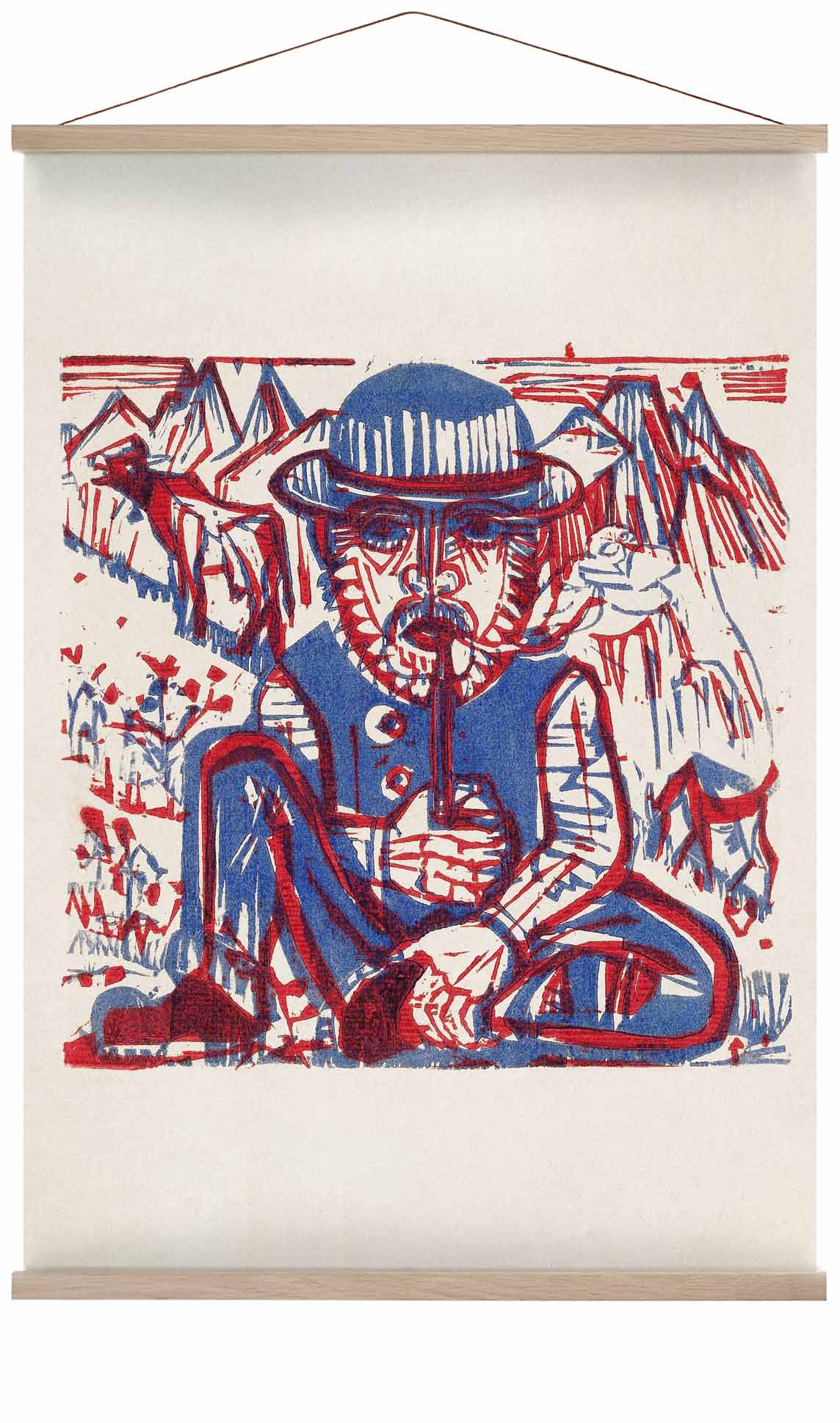 Rauchender Bauer von Ernst Kirchner