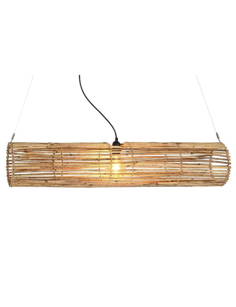 Natural Brown Rattan Ceiling Lamp