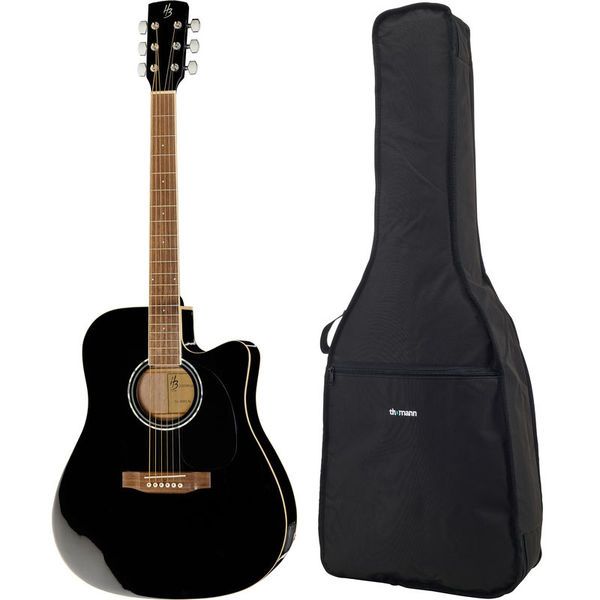 Harley Benton CLD-60SCE BK Custom Lin Bundle