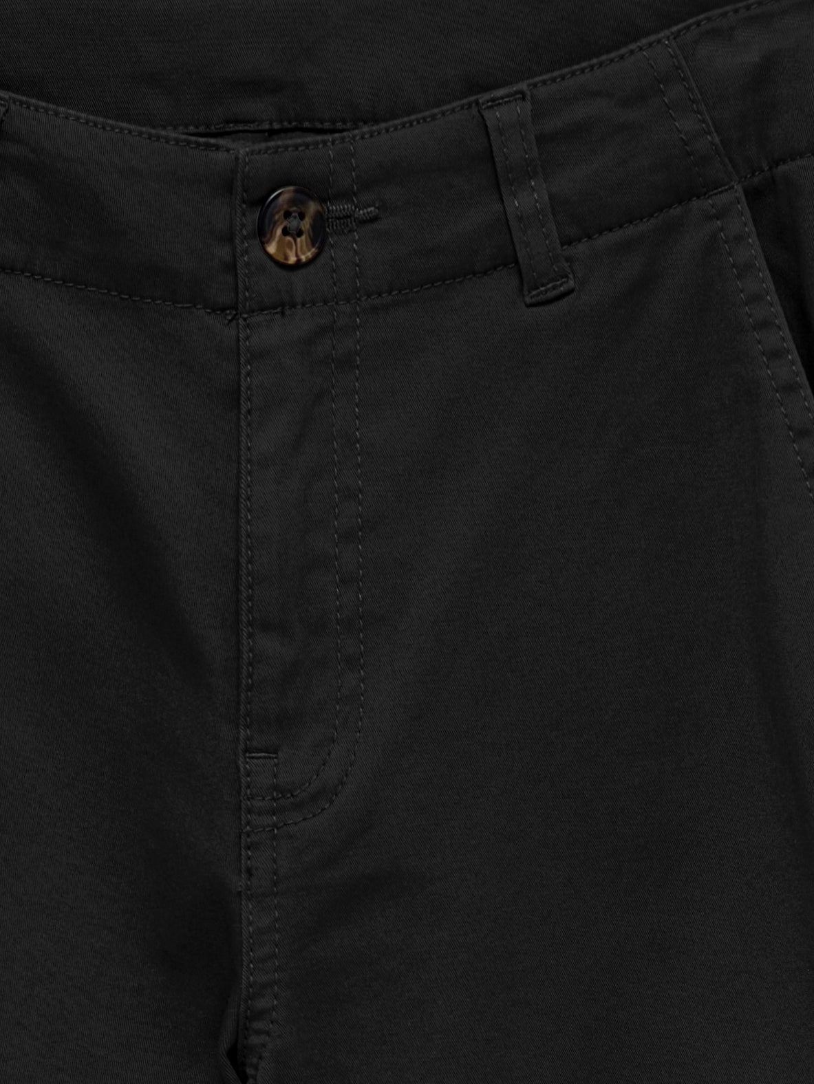 KOBMAXWELL Mittlere Taille Cargo Schnitt Cargo-Hose Black
