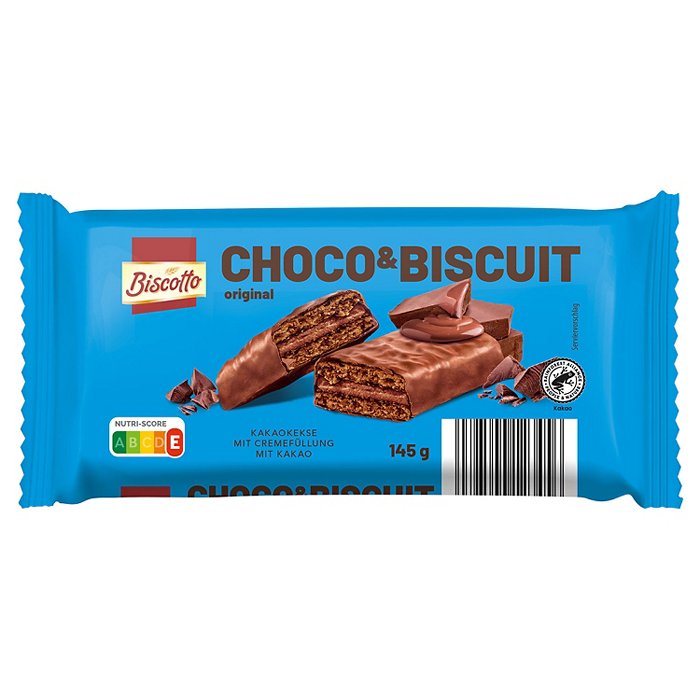 BISCOTTO Choco & Biscuits 145 g, Milchschokolade