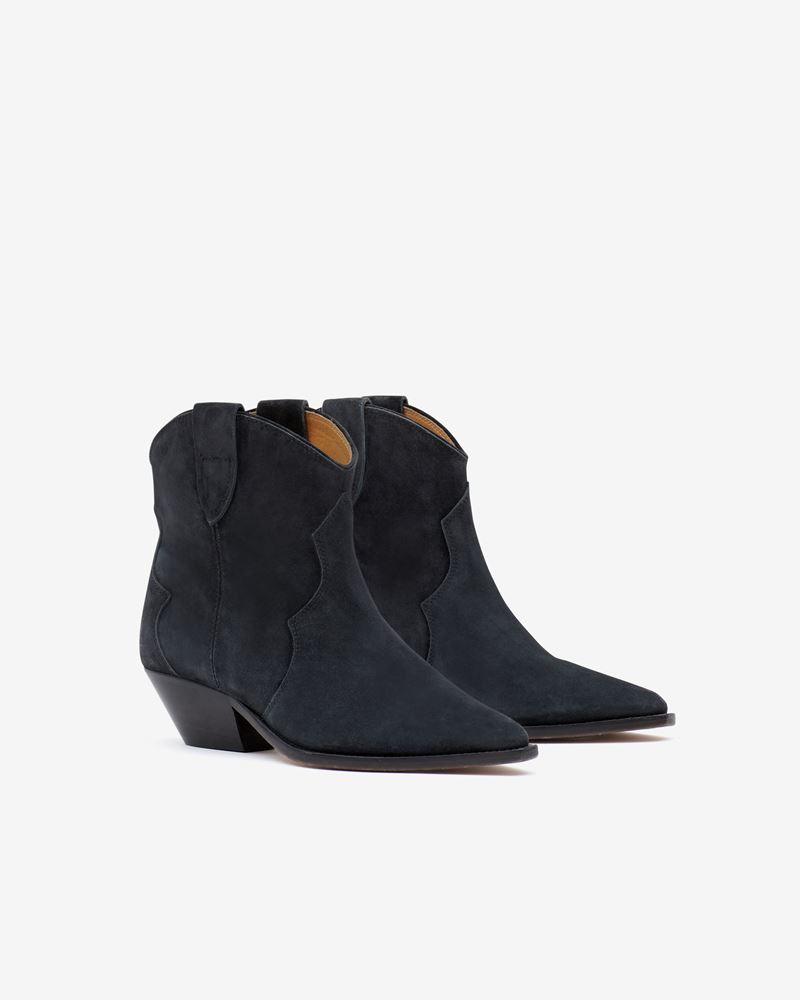 DEWINA BOTTINES EN CUIR VELOURS
