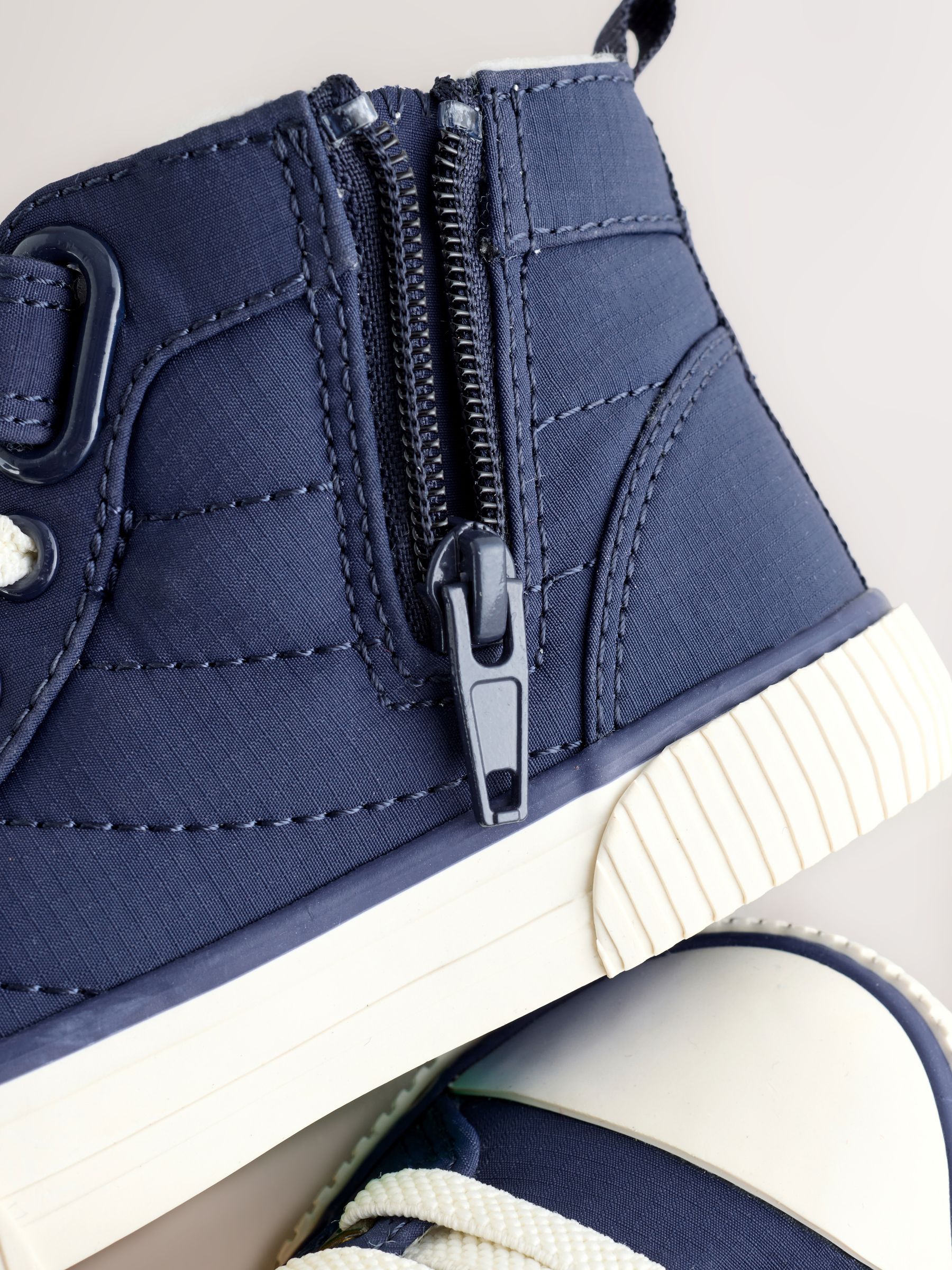 Little Bird by Jools Oliver Borg Lined Padded Hi-Top Trainers