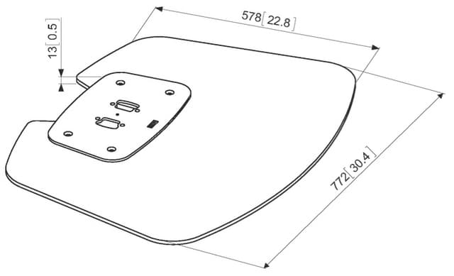Vogels Pro PFF 7020 gulvplade (sølv)