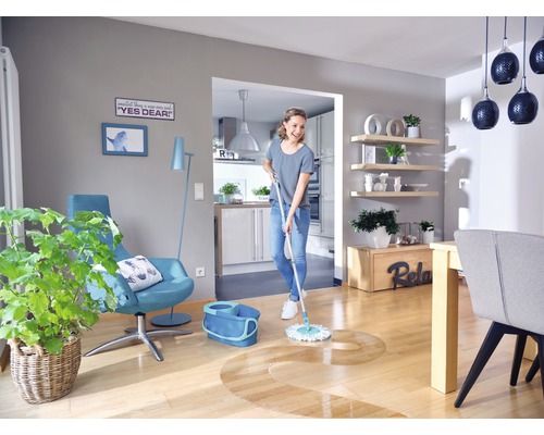 Leifheit Clean Twist Disc Mop Ergo dweilset, 3-delig, inclusief emmer