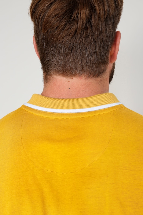 Boston Park Poloshirt, Langarm, Kontrast-Polokragen