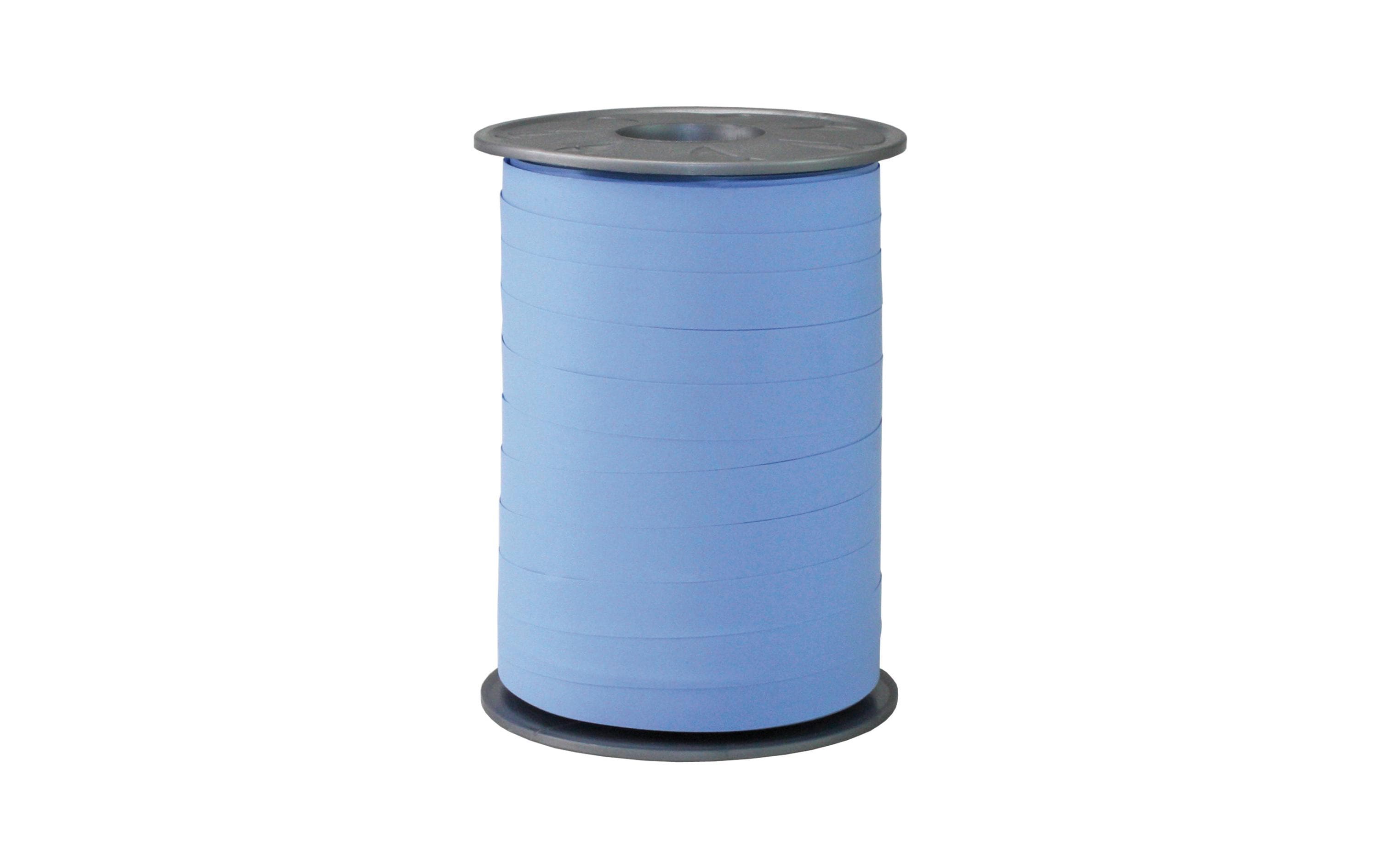 Geschenkband Opak Matt 1 cm x 200 m, HellblauKräuselband für Geschenke