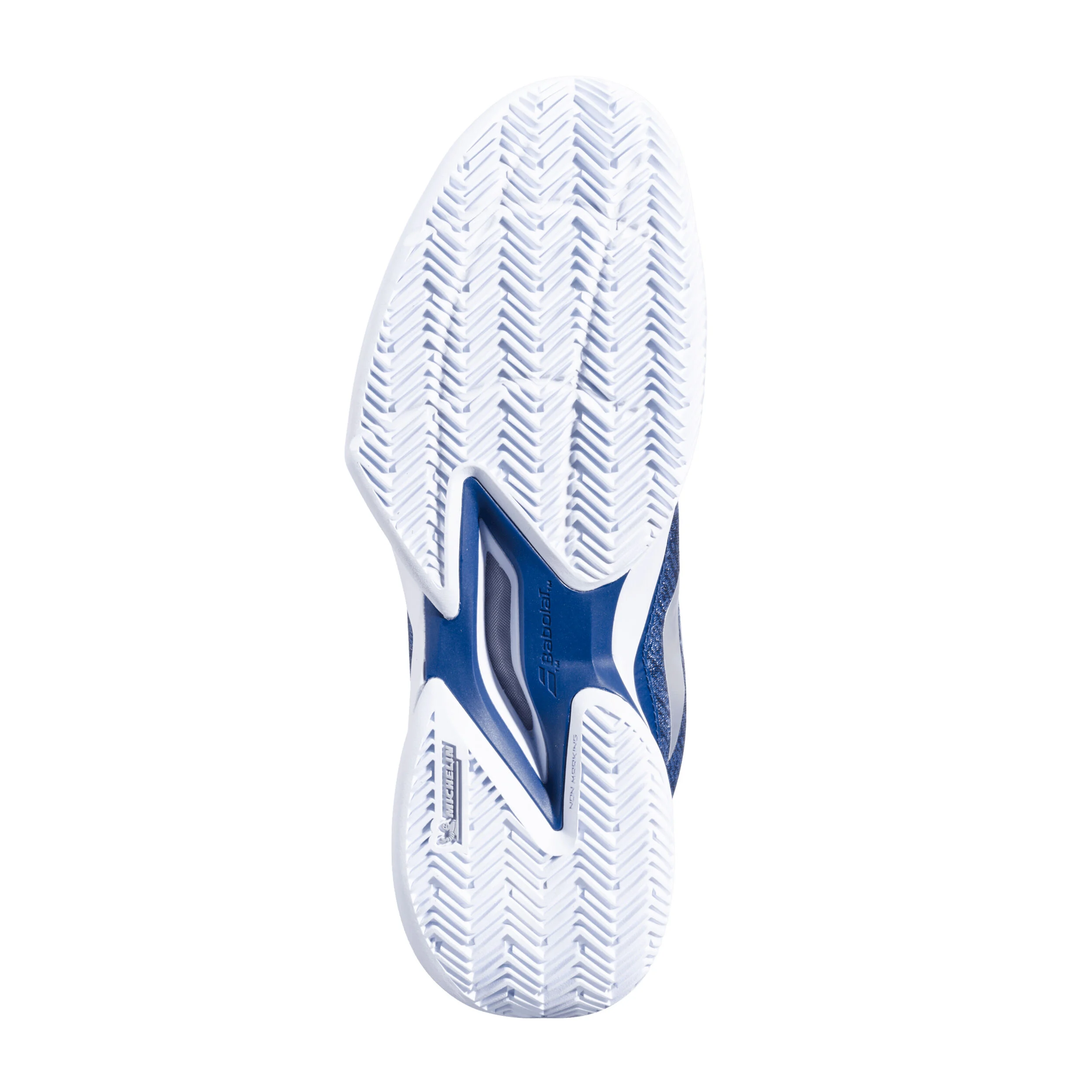 Babolat Jet Mach 3 Chaussure Terre Battue Hommes - Bleu Foncé , Blanc