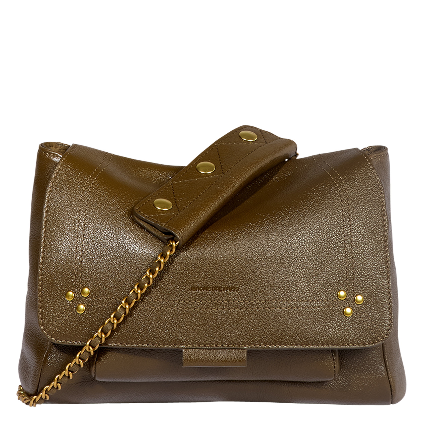 LULU M - Sac bandoulière en cuir | Kaki