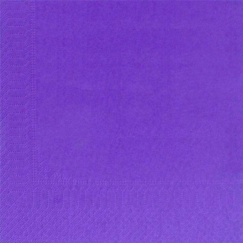 QUALQUE - Serviette de table ouate - 40x40 - Violet - x2400