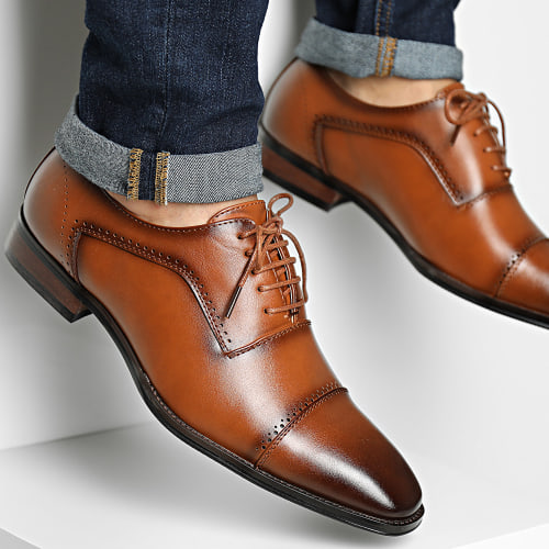 Chaussures De Ville Cognac