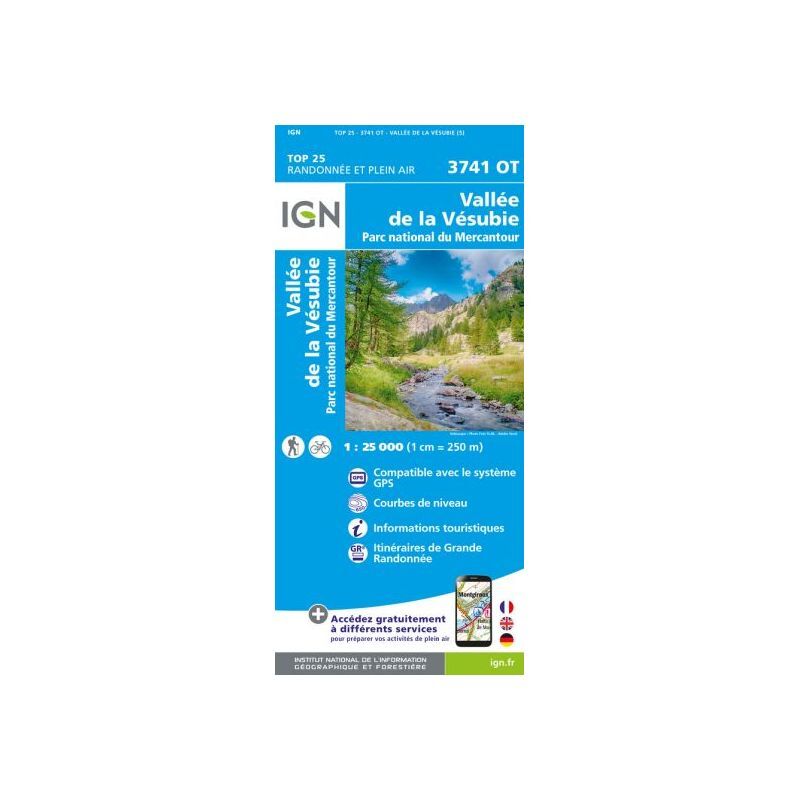 Vallée De La Vésubie / Pn Du Mercantour - Carte topographique