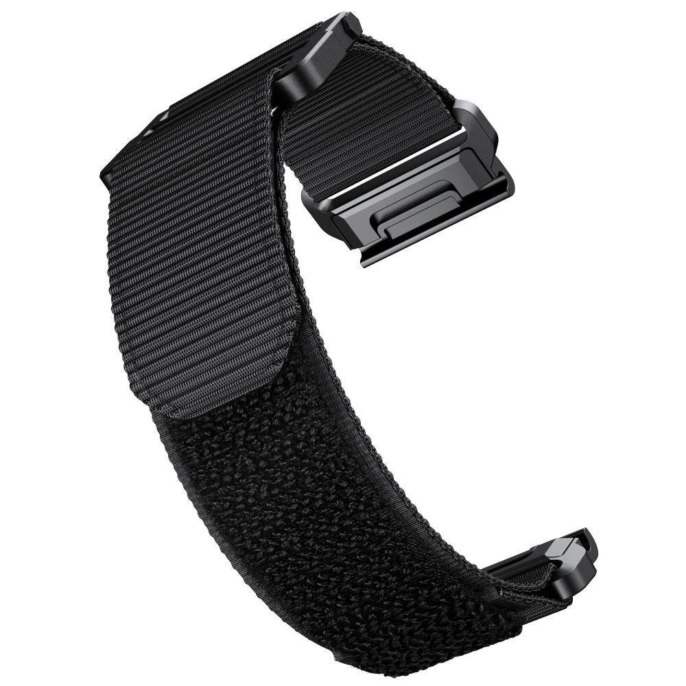 Garmin Fenix 7X / 6X Pro / 5X / 5X Plus / 3 / 3 HR / 3 Sapphire Ersatz Nylon Outdoor Armband (Gelenkumfang: 175-205mm) - Schwarz