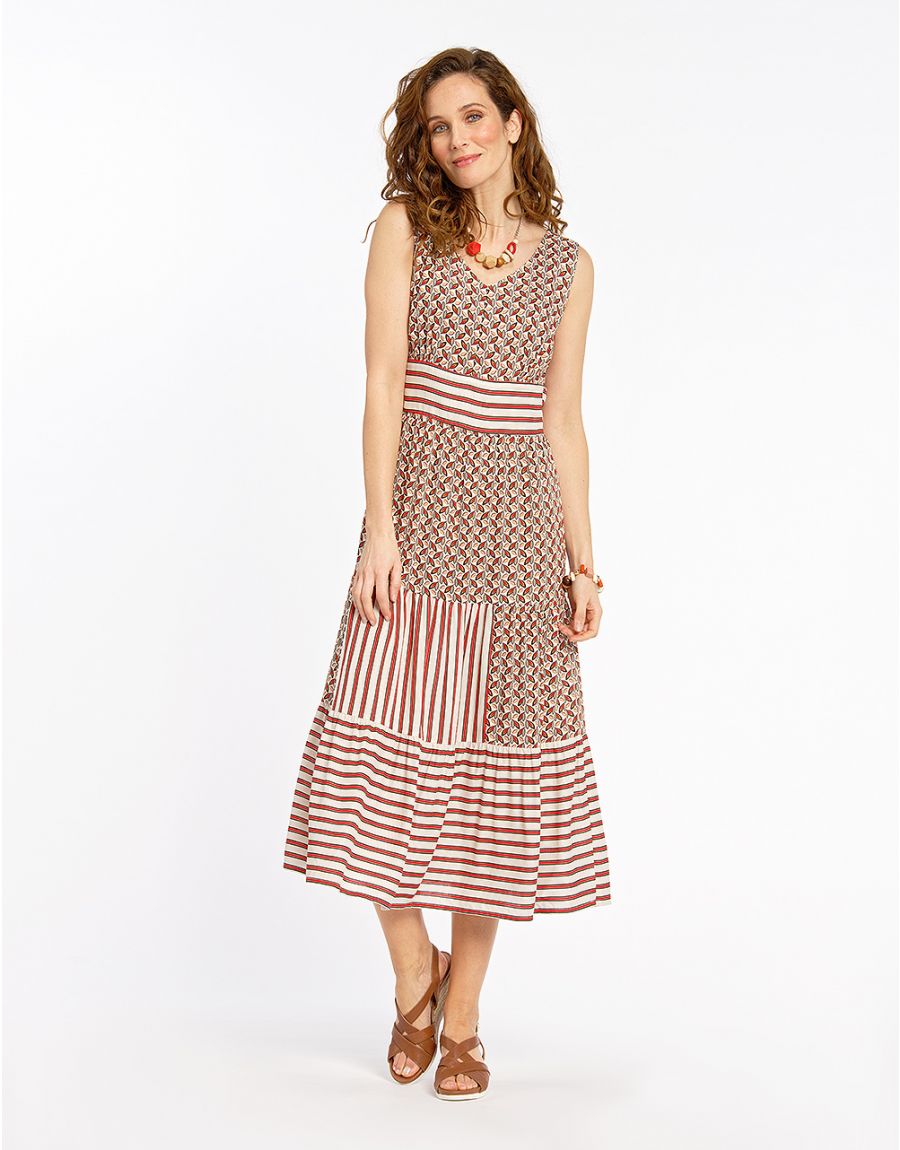 Robe longue imprimée