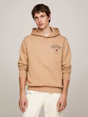 Moletom com capuz Varsity com logo arqueado