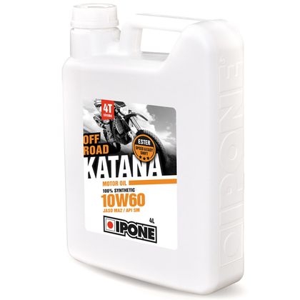 Huile moteur Ipone KATANA OFF-ROAD - 10W60 100% synthése - 4 LITRES Universel
