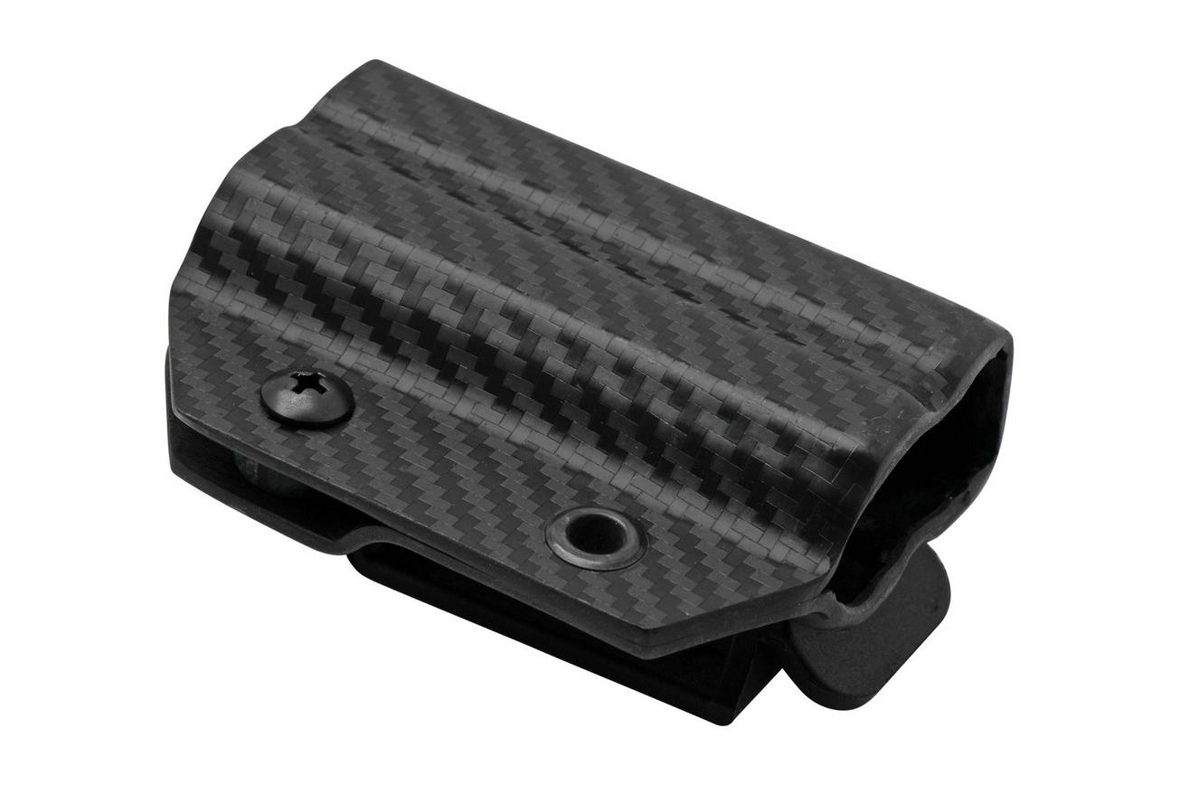 Clip And Carry Kydex Sheath Leatherman Wingman, Sidekick, Rebar, Rev, Carbon Fiber Black LWING-CF-BLK riemholster